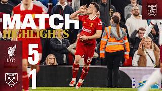 Jota Salah amp Gakpo score in FIVE goal win  Liverpool 51 West Ham  Carabao Cup Highlights [upl. by Ainod]