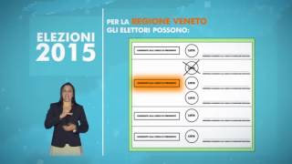 Elezioni Comunali e Regionali 2015  Veneto quotCome si votaquot [upl. by Larue]