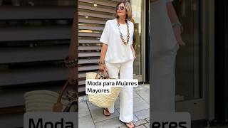 CUÁL ES LA MODA PARA MUJERES MAYORES DE 50 60 Y 70 AÑOS modaseñoras [upl. by Eidua542]