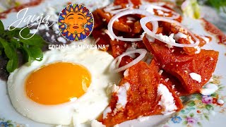 Los Más Sabrosos Chilaquiles Rojos de Rancho [upl. by Tiossem334]