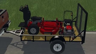 FS15 2016 Small Lawn Care Trailer Setup [upl. by Talanian146]