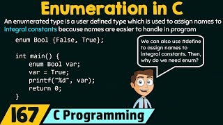 Enumerations in C [upl. by Heger]