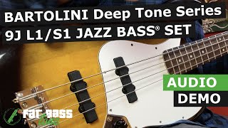 Bartolini Original Series Deep Tone Hum Cancelling Jazz Bass® Pickup Set Demo [upl. by Naux]