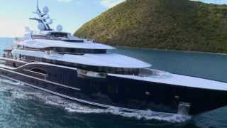 Lürssens motor yacht AMADEA Project Mistral on sea trials [upl. by Nahshu]