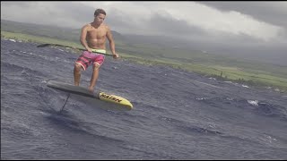 Kai Lenny and the First Foil Downwinder [upl. by Kenison207]