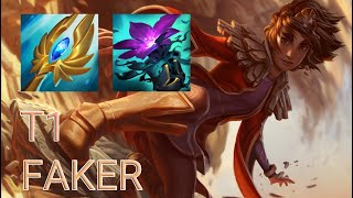 T1 Faker Taliyah Mid VS Singed  KR Master Patch 141 [upl. by Noslen]