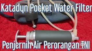 Katadyn Pocket Water Filter Standar TNI [upl. by Clemens]