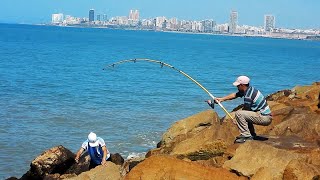 GRAN PESCADO DIO LA SORPRESA DE LA JORNADA SOBRE LAS PIEDRAS [upl. by Percy]