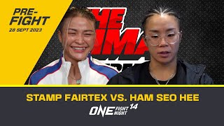 Stamp Fairtex vs Ham Seo Hee  ONE Fight Night 14 Virtual Press Conference [upl. by Bej]