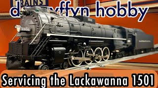 Servicing the Lionel Lackawanna 1501 618003 Clean Lube and Running [upl. by Arikahc]