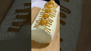 MANGO ROLL CAKE I MimilouKitchen ytshorts dessert baking mangorecipe recipe caramel shorts [upl. by Kokaras]