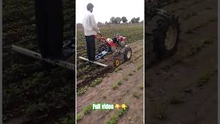 vst powertiller works in groundnut [upl. by Kubetz]