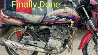 Complete Restoration Honda Deluxe honda trendingshorts youtube hondamotors cg125 [upl. by Oag]