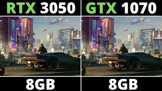 RTX 3050 VS GTX 1070  BENCHMARK TEST IN 11 GAMES [upl. by Plate]