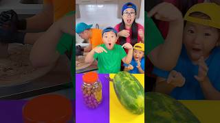 Chocolate ice cream vs watermelon ice cream challenge🍨 funny by Ethan Funny Family [upl. by Llednil]