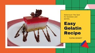 How to make Gelatin Dessert Recipe for Business  Easy Layered jelly dessert [upl. by Pollard4]