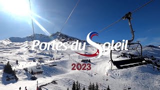 Portes du Soleil  Châtel  Avoriaz  Februari 2023  Ski [upl. by Earezed801]