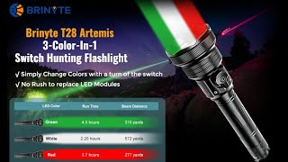 Brinyte T28 Artemis Hunting Flashlight Review [upl. by Mechling]