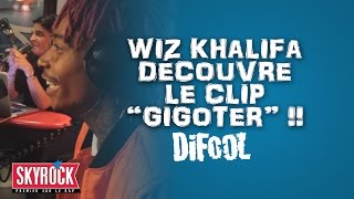 Wiz Khalifa découvre le clip quotGigoterquot LaRadioLibre [upl. by Mordy]