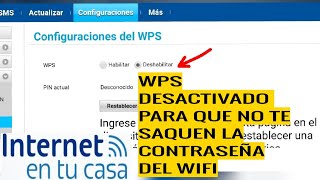 ¿Cómo desactivar el WPS en tu módem internet Telcel en casa [upl. by Eiuqnimod]