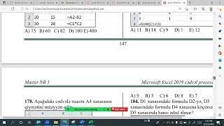 Excel 2019 84 Ədədi və Həndəsi silsilələr [upl. by Tratner713]