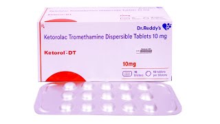 Ketorolac tromethamine dispersible tablets 10mg in hindi [upl. by Yesak]