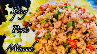 Spicy Minced Pork  Easy Recipe [upl. by Ahern268]