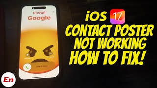 How to FIX iOS 17 Contact Poster NOT Working Tips amp Tricks [upl. by Lukin11]