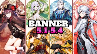 Genshin Impact 5154 Banners Update Neuvilette Rerun Hu Tao Arlecchino  amp Xilonen Confirmed [upl. by Moll]