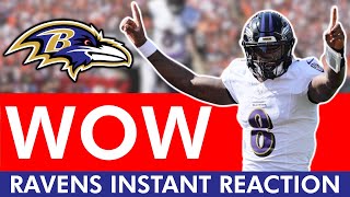 BEST Game Of The Season Baltimore Ravens 4138 THRILLER vs Cincinnati Bengals INSTANT REACTION [upl. by Montford]