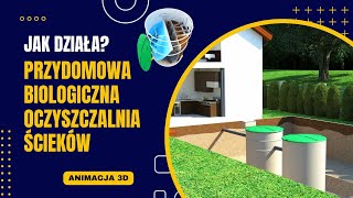 Jak działa przydomowa biologiczna oczyszczalnia ścieków  animacja 3d [upl. by Jada]