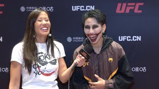 Wang Cong CRAZIEST Interview As Joker Before UFC Macau Mandarin [upl. by Kori157]