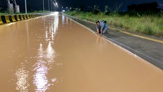 Recordbreaking Floodwater Drainage Clearing a Street with Incredible Force [upl. by Flita860]