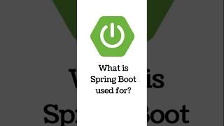 What is Spring Boot used for java javaprogramming springboot [upl. by Arrim]