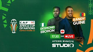 AFCON Sideline Studio  Nigeria vs Cameroon Round of 16 [upl. by Aveer292]