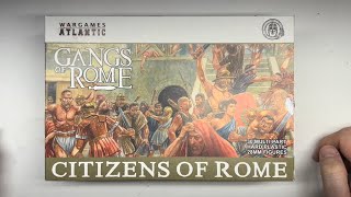 Let’s Look at Wargames Atlantic Citizens of Rome  Plastic Miniature Review [upl. by Lois12]