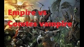 Rapport de battaille 9ème Age Comte vampire VS Empire 3000pts [upl. by Opportuna903]