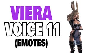 FFXIV Viera Voice 11 Emotes [upl. by Inalej436]