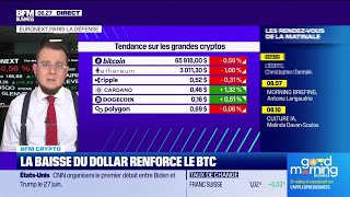 BFM Crypto La baisse du dollar renforce le Bitcoin [upl. by Bronder]