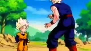 goten goes super saiyan for first time [upl. by Shaff]