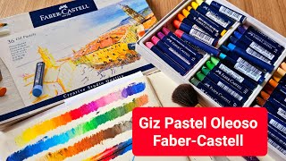 Testando Giz Pastel Oleoso da FaberCastell [upl. by Kirchner]