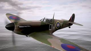 Spitfire Training over Talacre [upl. by Nosliw]