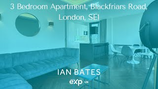 Luxury 3Bedroom Apartment with Terrace amp London Eye Views  Blackfriars Road SE1 [upl. by Eiddet]