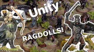 Adding Ragdolls and blasting Uruk Hai  Warhammer game in Unity [upl. by Drarej602]