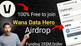 Vana Data Hero new telegram project 100 free to join Backbay Polichain [upl. by Ynnej765]