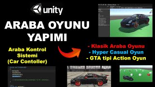 Unity Dersleri Unity Oyun Yapma Araba Oyunu Yapma  Unity Car Controller  Hypercasual Oyun unity3d [upl. by Rockafellow651]