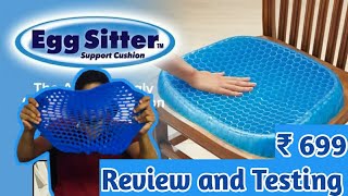 EGG SITTER Review amp Testing  Cushion Soft Breathable Honeycomb Pillow [upl. by Esidnak]