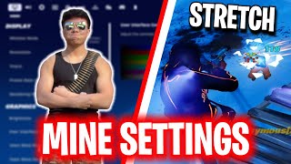 MINE FORTNITE SETTINGS STRETCH [upl. by Grae506]