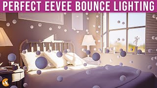 Perfect Eevee bounce lighting with and without irradiance volume light probes in Blender [upl. by Pippo190]