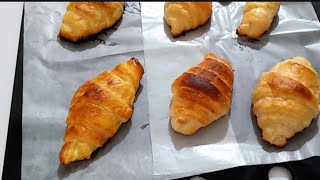 Crispy Croissant With Chocolate Filling  Homemade Croissant  Easy Way To Make Croissants [upl. by Namia27]